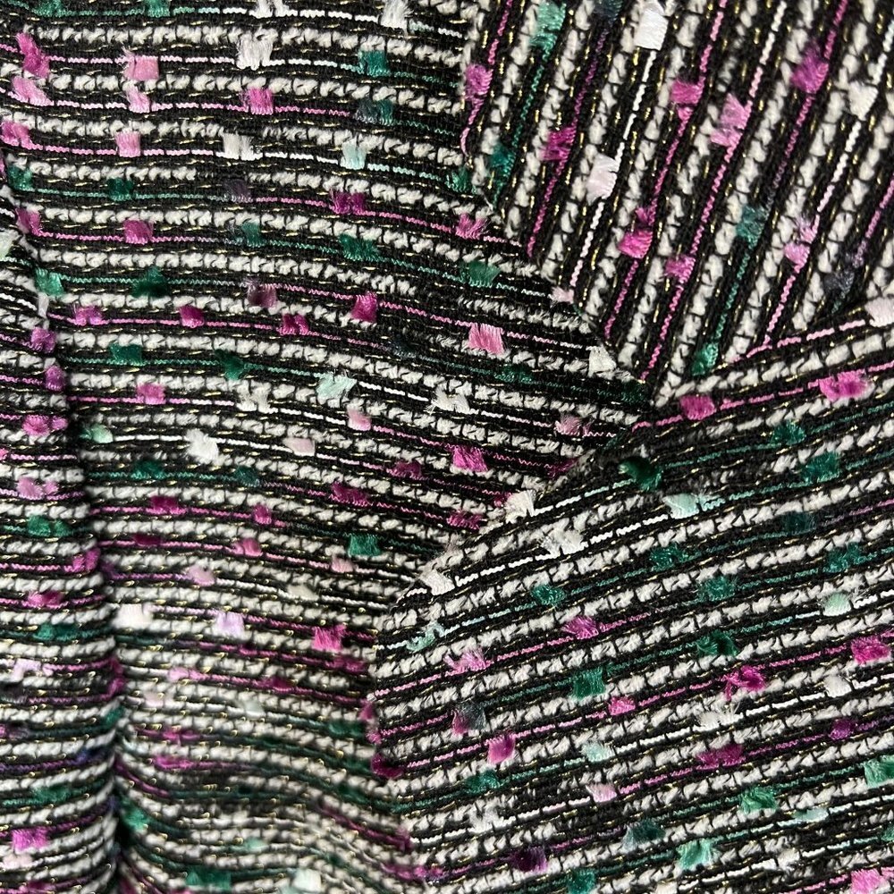 Kasper Women's Black Multicolor Tweed Blazer - Picture 3 of 4